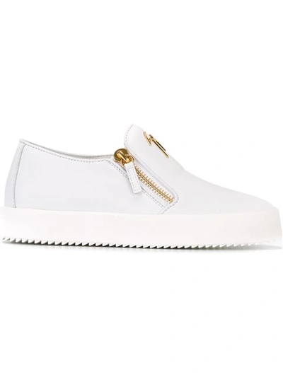 Giuseppe Zanotti 'eve' Slip-on Sneakers In White