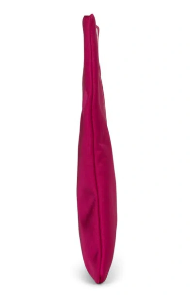 Jeffrey Campbell To-go Satin Clutch In Fuchsia Satin