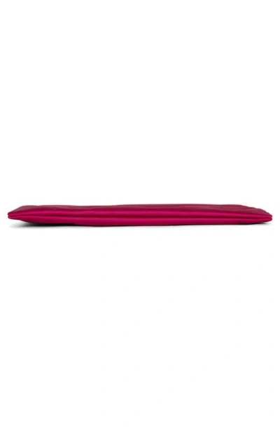 Jeffrey Campbell To-go Satin Clutch In Fuchsia Satin