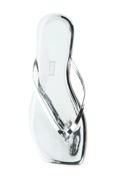 Tkees Lily Square Toe Flip Flops In Fairylust In Chrome