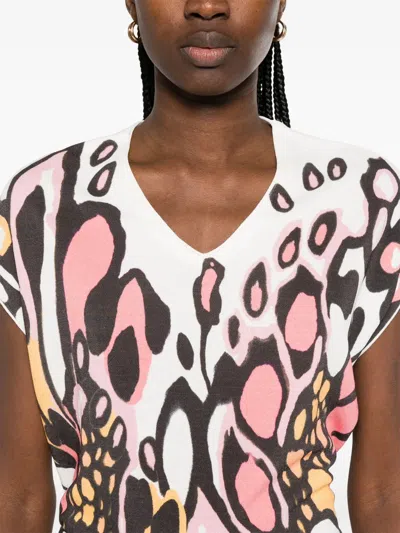 Marccain Printed Top In White