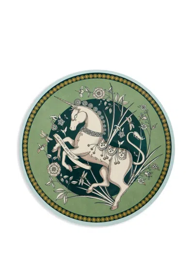 La Doublej Disk Placemat In Green