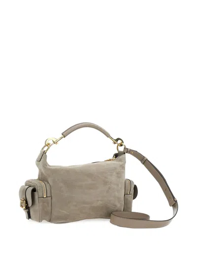 Chloé Camera Bag Grey Handbag With Adjustable And Removable Shoulder Strap In Suede Woman In Grey