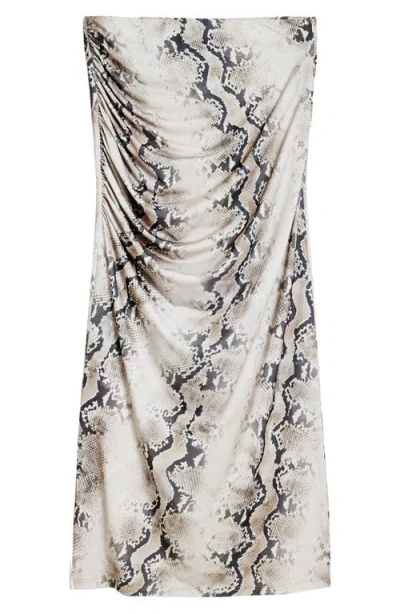 Desigual Snakeskin Print Skirt In Multi