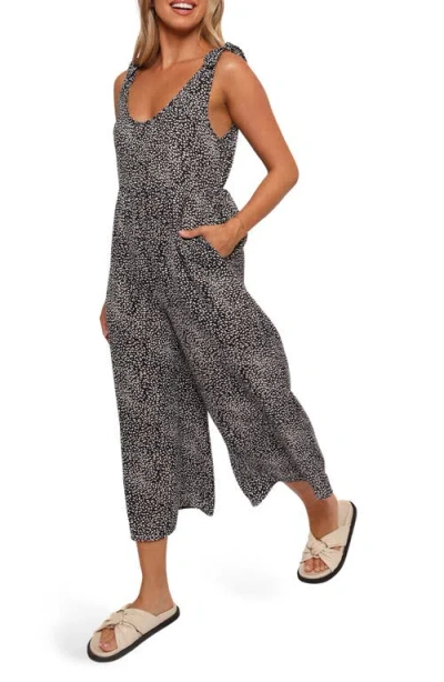 Petal And Pup Petal & Pup Lea Wide Leg Jumpsuit In Gray