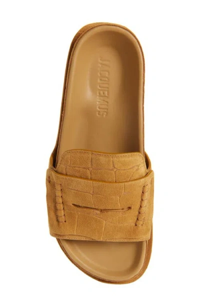Jacquemus Woman Sandals Tan Size 8 Leather In Camel 830