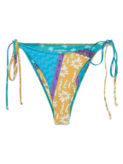 Donde Esteban Blue Estrellitas Bikini Bottoms Multi