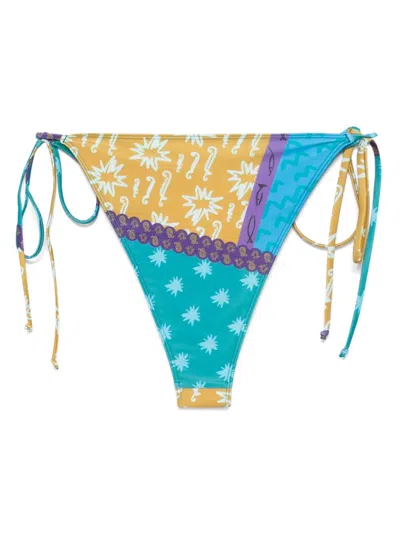 Donde Esteban Blue Estrellitas Bikini Bottoms Multi