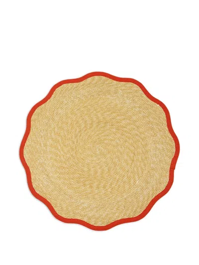 La Doublej Straw Cloud Placemats Set Of 2 In Neutrals