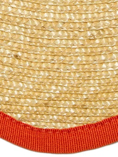 La Doublej Straw Cloud Placemats Set Of 2 In Neutrals