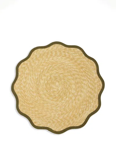 La Doublej Straw Cloud Placemats Set Of 2 In Neutrals