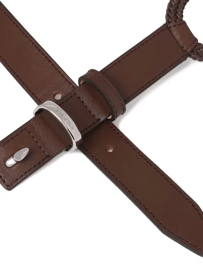Max Mara Rope Loop Belt In Brown