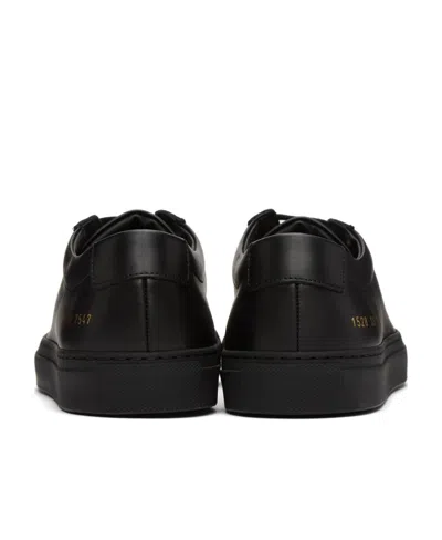 Common Projects Achilles Low-top Sneakers In Black Calf Leather In Black