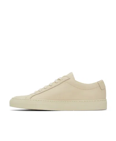Common Projects Serial Number Embossed Low-top Casual Shoes In Nude