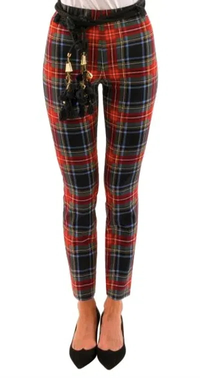 Gretchen Scott Gripeless Pull On Pants In Duke Of York Black Plaid In Multi
