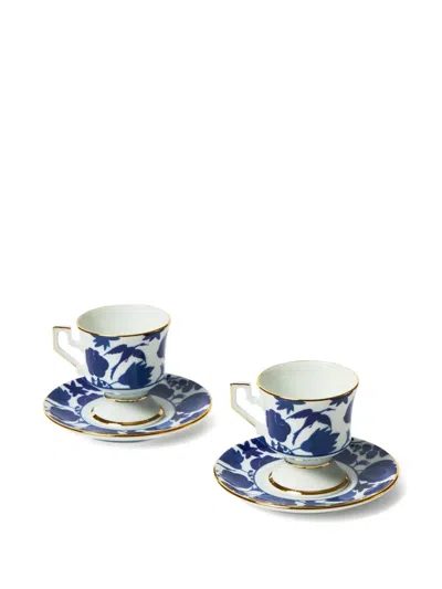 La Doublej Espresso Cup Set Of 2 In Blue