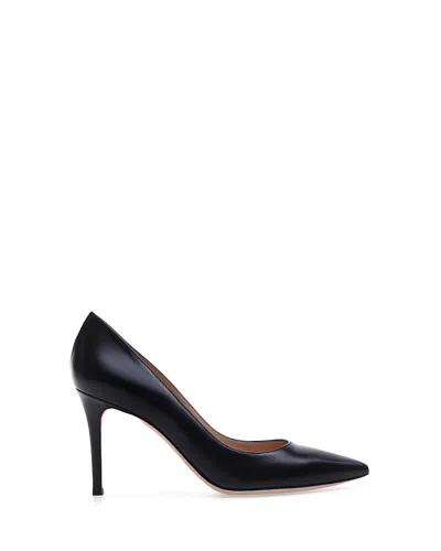 Gianvito Rossi Gianvito 85 Glossy Nappa Leather Pumps Shoes In Black