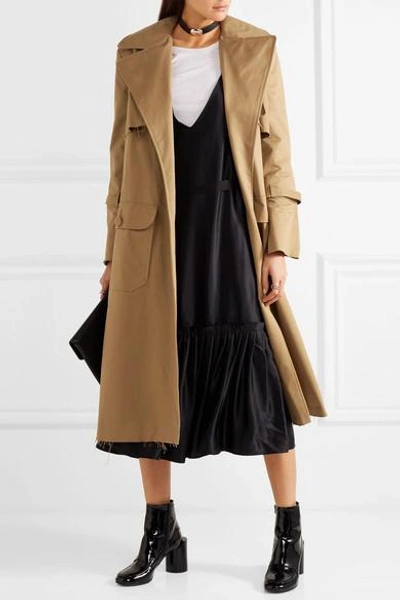 Shop Maggie Marilyn Be Mine Oversized Cotton-twill Trench Coat