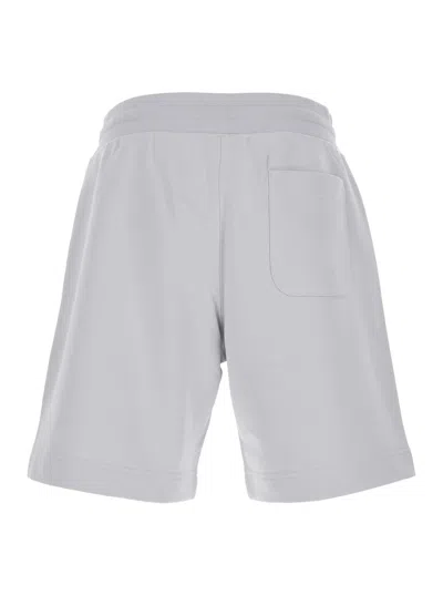 Parajumpers 'cairo' Grey Shorts With Drawstring Waist And Logo Patch On The Front In Grey