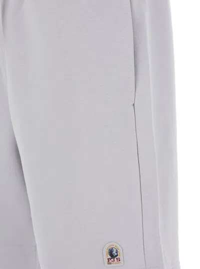 Parajumpers 'cairo' Grey Shorts With Drawstring Waist And Logo Patch On The Front In Grey