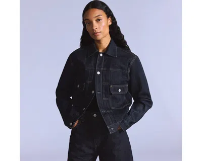 Levi's Type Ii Jacket In Dark Rinse