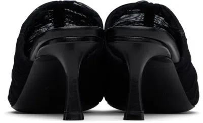 Jimmy Choo Lotta 65 Ruched Tulle Mules In Black