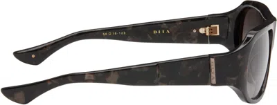 Dita Brown Zinzire Sunglasses In Desert Abalone/champ