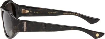 Dita Brown Zinzire Sunglasses In Desert Abalone/champ