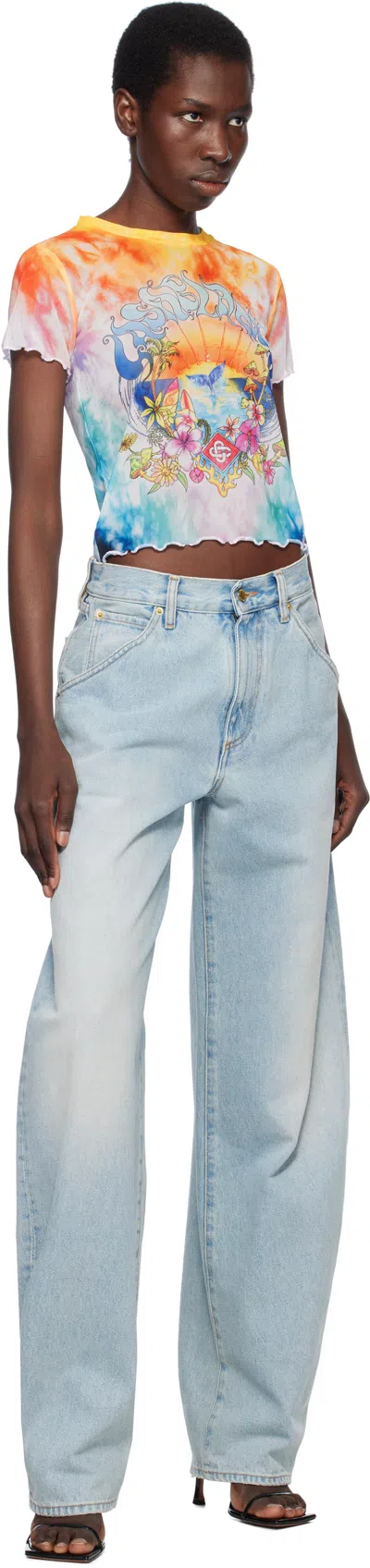 Casablanca Lettuce Surf Trip Tie Dye T-shirt In Multicolor