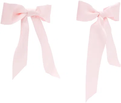 D'heygere Pink Bow Earrings