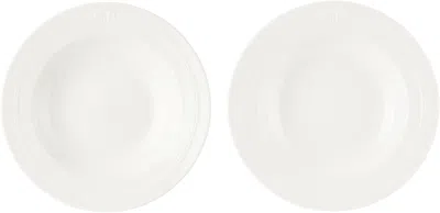 Service Projects White Métier Sp Embossed Bowl Set In Metier