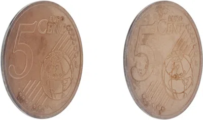 D'heygere Bronze Vaquera Edition Coin Earrings In Copper