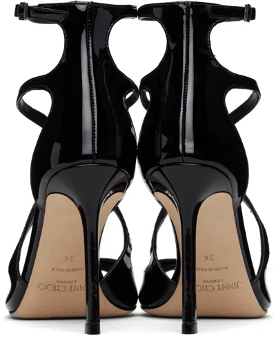 Jimmy Choo Azia95 Sandals With Squared Open Toe And Ankle Strap In Black
