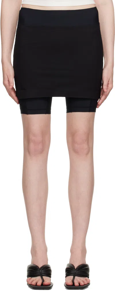 Post Archive Faction (paf) Layered Skirt In Black