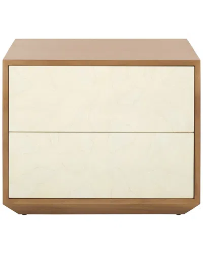 Safavieh Couture Edalina 2 Drawer Nightstand In Brown
