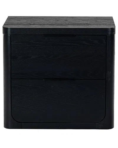 Safavieh Couture Raylie 2 Drawer Wood Nightstand In Black
