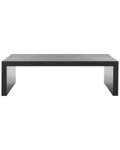 Safavieh Couture Tawney Rectangle Wood Coffee Table In Black