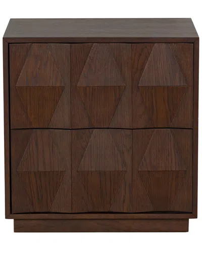 Safavieh Couture Riabelle Wood 2 Drawer Nightstand In Brown