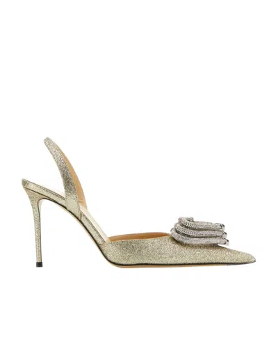 Machmach Pointed Elastic Band High-heeled Shoes In Nude