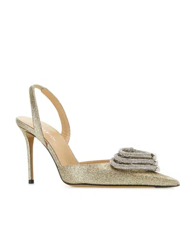 Machmach Pointed Elastic Band High-heeled Shoes In Nude