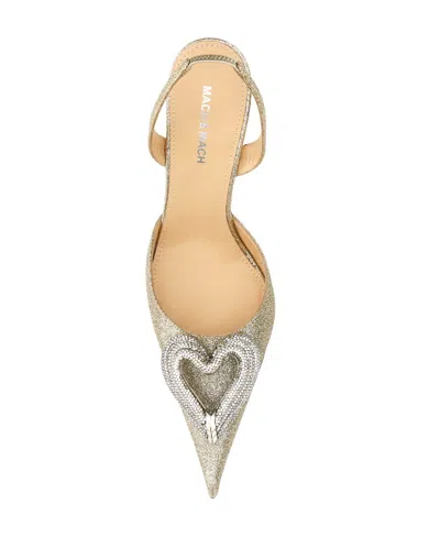 Machmach Pointed Elastic Band High-heeled Shoes In Nude