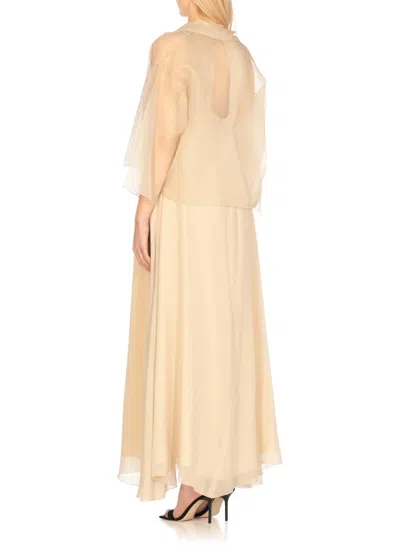 Antonelli Silk Jacket In Beige