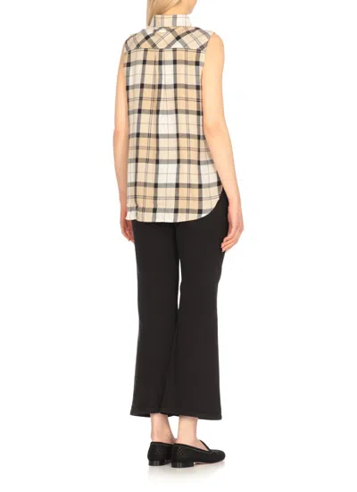 Barbour Agnes Sleeveless Shirt In Beige