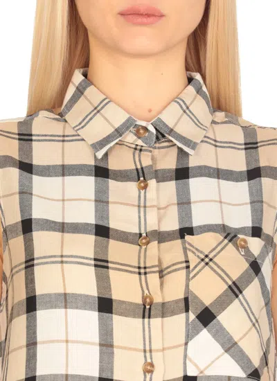Barbour Agnes Sleeveless Shirt In Beige