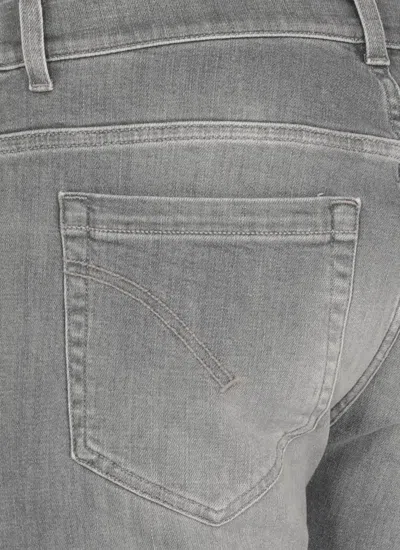 Dondup Denim Trousers With Belt Loops In Blue