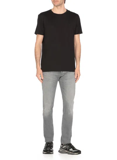 Dondup Denim Trousers With Belt Loops In Blue