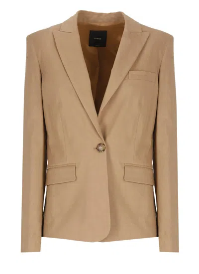 Pinko Equilibrato Pantalone Blazer In Brown