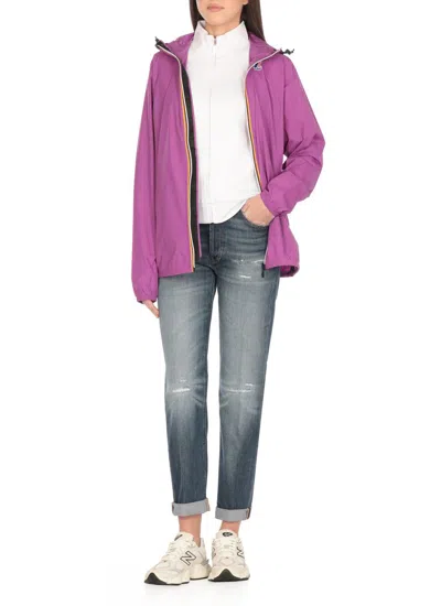 K-way Le Vrai 4.0 Claude Jacket In Purple