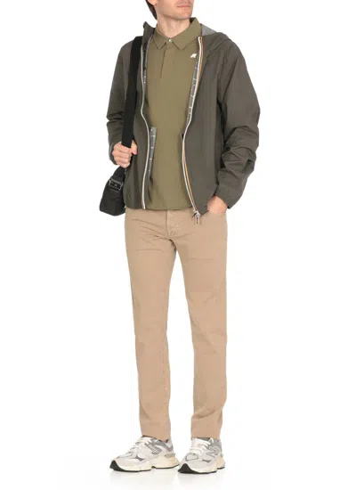 Jacob Cohen Bard Mid-rise Slim-fit Trousers In Beige