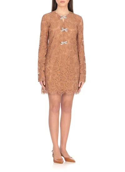 Shop Self-portrait Dresses In Brown